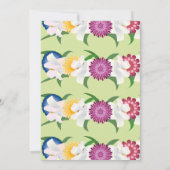 Botanisches Country Boho Rose Frühjahrssommage Save The Date (Rückseite)