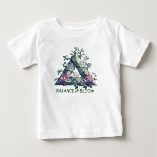 Botanisches Crystal Baby Shirt - Natur und Blumenk