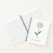 Botanisches Daisy-Blume-White-Notebook Notizblock (Innenseite)