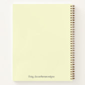 Botanisches Daisy-Blume-Yellow-Notebook Notizblock (Rückseite)