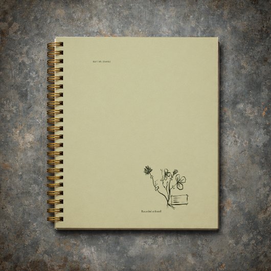 Botanisches Dark Academia Garten Leser Geschenk Planer