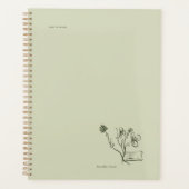 Botanisches Dark Academia Garten Leser Geschenk Planer (Vorderseite)