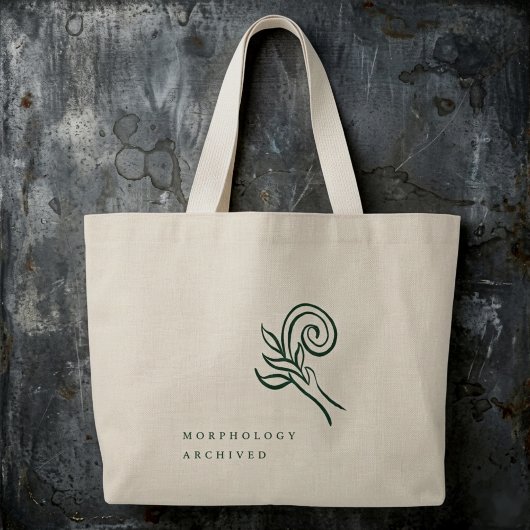 Botanisches Dark-Academia-Gartenlesegeschenk Jumbo Stoffbeutel