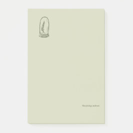Botanisches Dark Academia Minimalist Gartenleser G Post-it Klebezettel