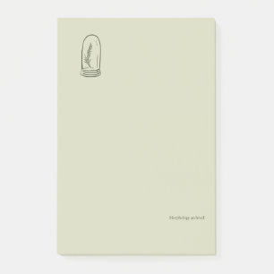 Botanisches Dark Academia Minimalist Gartenleser G Post-it Klebezettel
