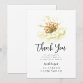 Botanisches Denkmal für moderne Wasserfarben Dankeskarte (Vorne/Hinten)