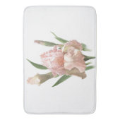 Botanisches Design der Schwertlilie mit rosa Bart Badematte (Vorderseite Vertikal)