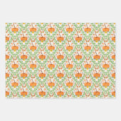 Botanisches Design des Autumn Pumpkin Geschenkpapier Set (Vorderseite)