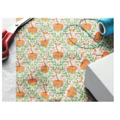Botanisches Design des Autumn Pumpkin Seidenpapier