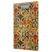 Botanisches Design des Goldenen Zeitalters Klemmbrett (Links)