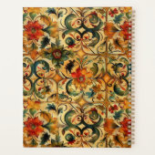 Botanisches Design des Goldenen Zeitalters Planer (Rückseite)