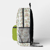 Botanisches Design für Neuseeland Butterfly Bedruckter Rucksack (Rechts)