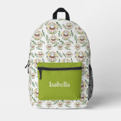 Botanisches Design für Neuseeland Butterfly Bedruckter Rucksack (Vorderseite)