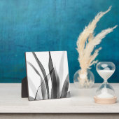 Botanisches Design Schwarz-Weiß Fotoplatte (InSitu)