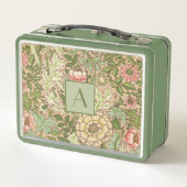 Botanisches Design William Morris Muster Metall Brotdose (Rückseite)