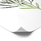 Botanisches Drucktrio Poster (Ecke)