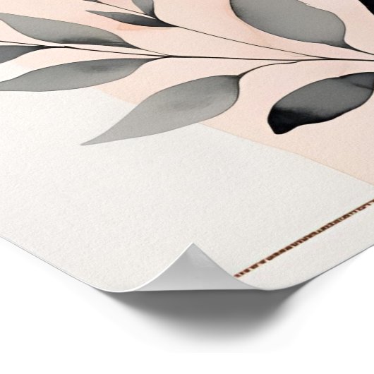 Botanisches Duo Poster (Ecke)