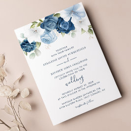 Botanisches Dusty Blue Greenerity Budget Hochzeit Briefpapier