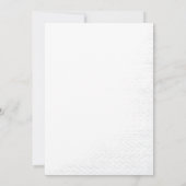 Botanisches Elegantes Blau Einladung (Rückseite)