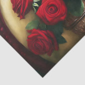 Botanisches Elegantes Bouquet Rote Rosen Seidenpapier (Ausschnitt)