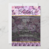 Botanisches elegantes Foto Hochzeit in einem Einladung (Rückseite)