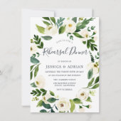 Botanisches Elegantes Probe Einladung (Vorderseite)