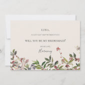 Botanisches Elfenbeinbein - Vorschlagskarte Einladung (Rückseite)