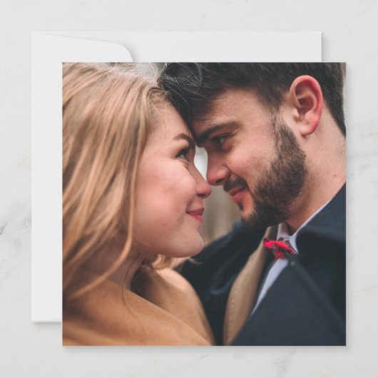 Botanisches Emerald Green Gold Foto Save the Date (Rückseite)