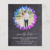 Botanisches Eukalyptus-Foto Save the Date Ca (Vorderseite)