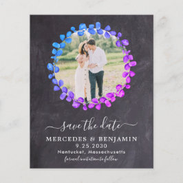 Botanisches Eukalyptus-Foto Save the Date Ca