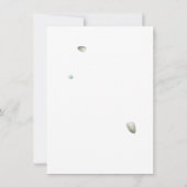 Botanisches Eukalyptus Greenery Script-Brautparty Einladung (Rückseite)