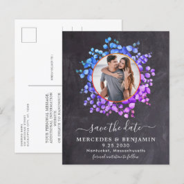 Botanisches Eukalyptus-Save the Date Foto