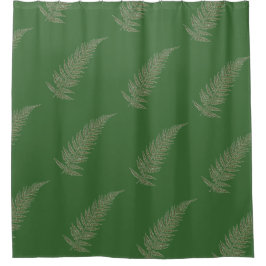 Botanisches Federblatt - Mix und passende Farbe Duschvorhang