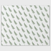 Botanisches Federblatt - Mix und passende Farbe Geschenkpapier (Flach)