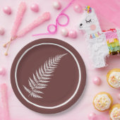 Botanisches Federblatt - Mix und passende Farbe Pappteller (Party)