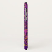 Botanisches, feines Muster des Blumenmusters Lila Case-Mate iPhone Hülle (Hinten/Links)