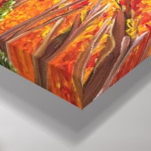 Botanisches Feld - Om-Leinwand