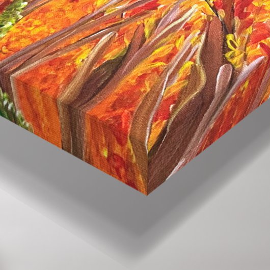 Botanisches Feld - Om-Leinwand Leinwanddruck (Ecke(Unten))