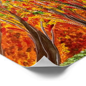 Botanisches Feld - Om-Leinwand Poster (Ecke)