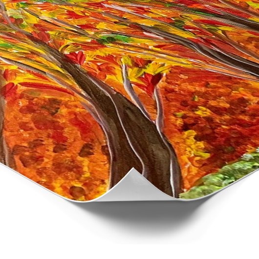 Botanisches Feld - Om-Leinwand Poster (Ecke)