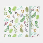 Botanisches Fleece Blanket (Vorderseite (Horizontal))