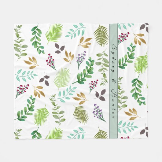 Botanisches Fleece Blanket (Vorderseite (Horizontal))
