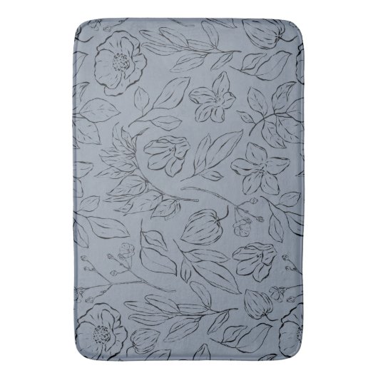 Botanisches Floral Badematte (Vorderseite Vertikal)