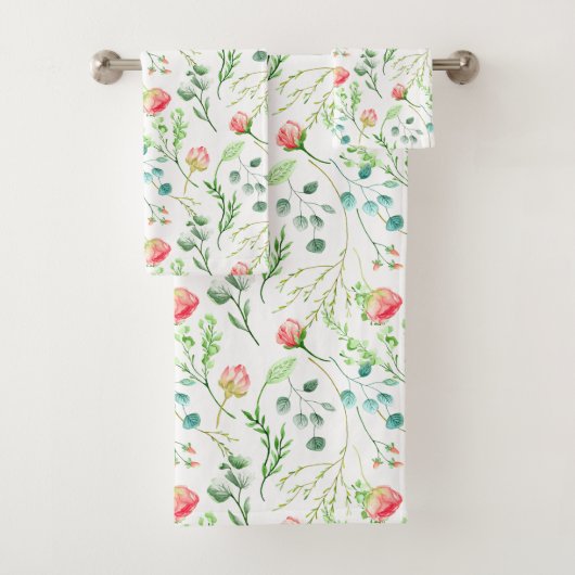 Botanisches Floral Badhandtuch Set (Insitu)