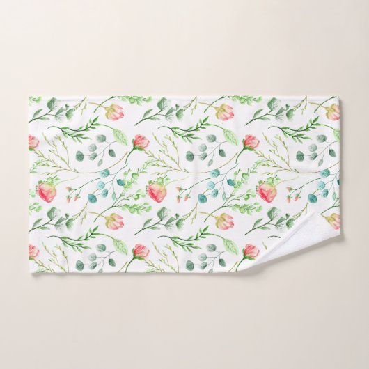 Botanisches Floral Badhandtuch Set (Handtuch)