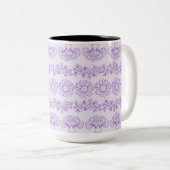 Botanisches Floral Zweifarbige Tasse (VorderseiteRechts)