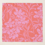 Botanisches florales Boho Art Design in Rosa und R Schal<br><div class="desc">Botanisches florales Boho Art Design in Rosa und Rot</div>