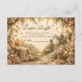 Botanisches Florales Boho-Windel-Raffle Begleitkarte (Vorderseite)