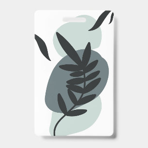 Botanisches florales Design Ausweis