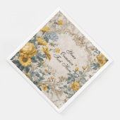 Botanisches Florales Design Serviette (Ecke)